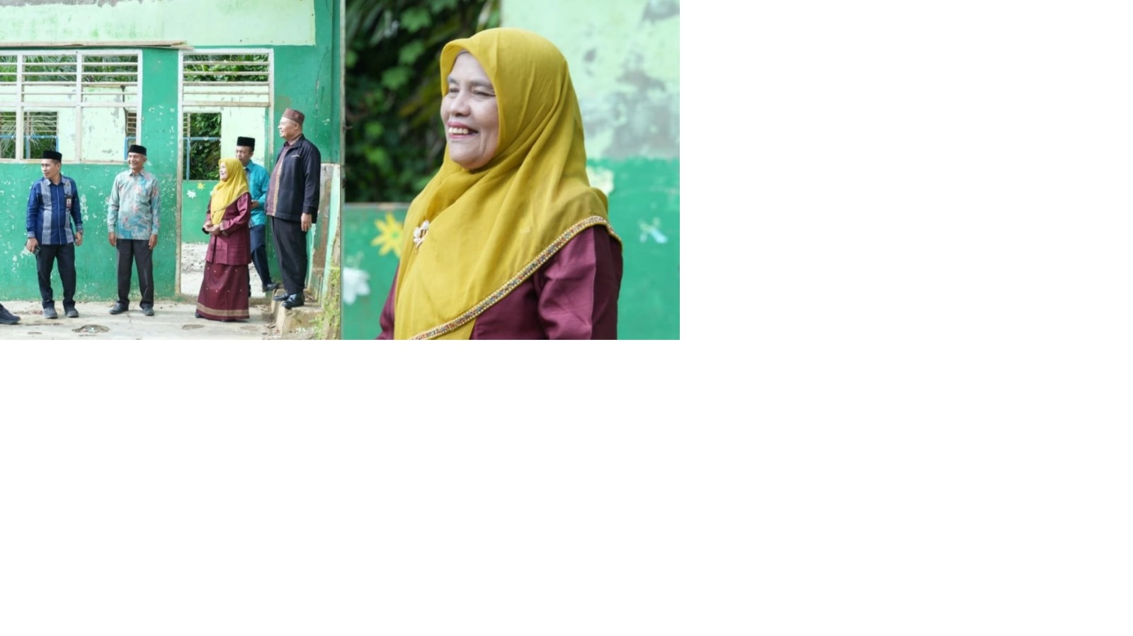 Mengintip kisah inspiratif seorang guru di Tapsel, Nur Ali yang menghibahkan tanah pribadinya untuk bangun sekolah usai banjir bandang. (Dok. Kemenag)