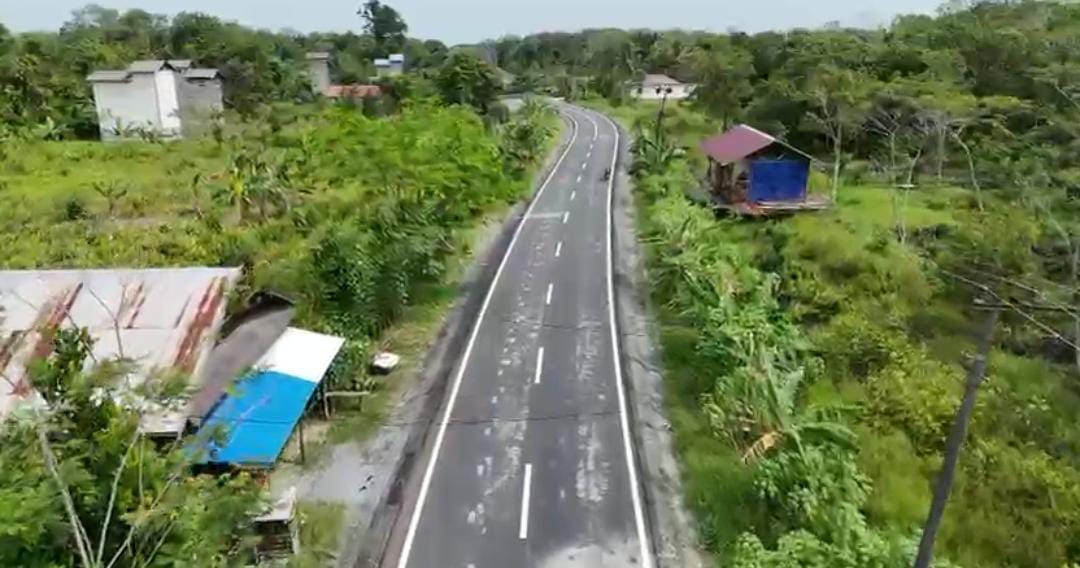 Kondisi jalan Mandomai - Mantangai - Timpah.PEMKAB