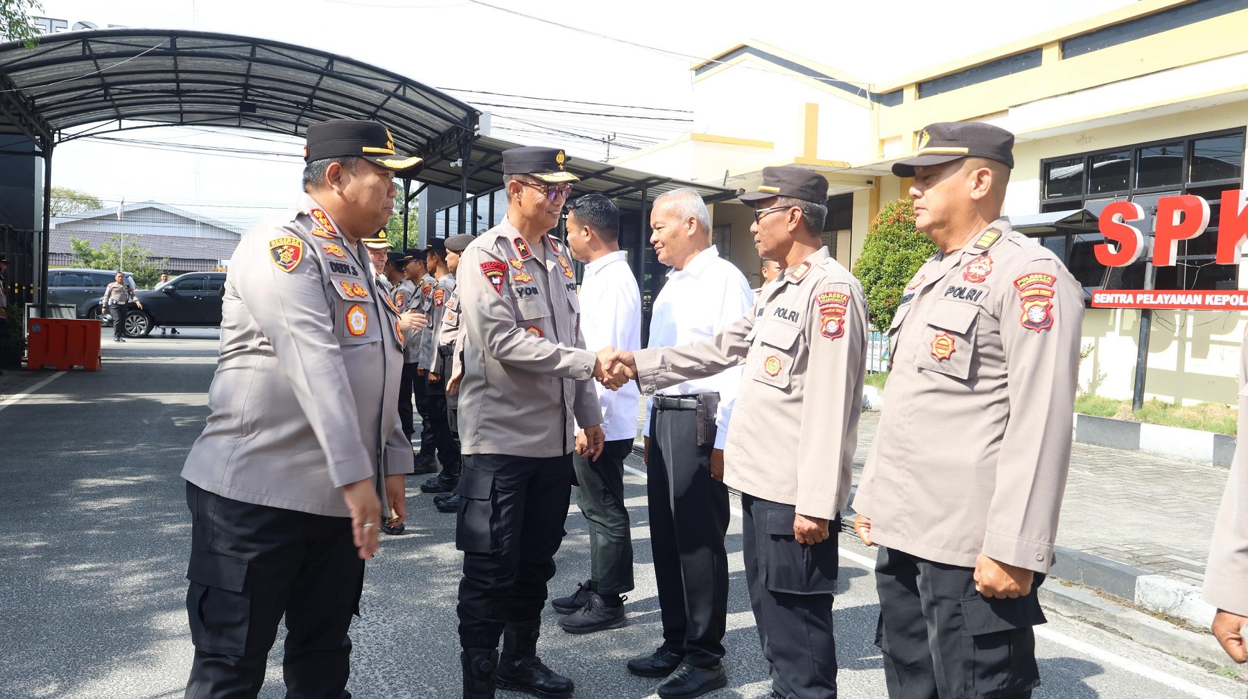 Wakapolda Kalteng Brigjen Pol Drs Yosi Muhamartha  kunjungan ke Mapolresta Palangka Raya.HUMAS