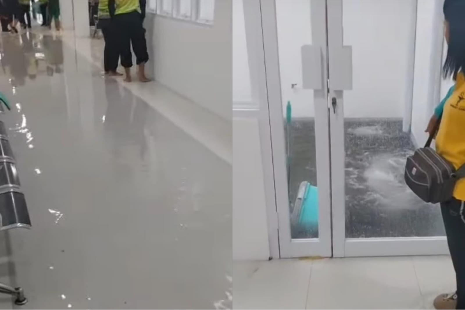 Puskesmas Menteng kebanjiran, padahal baru direnovasi.