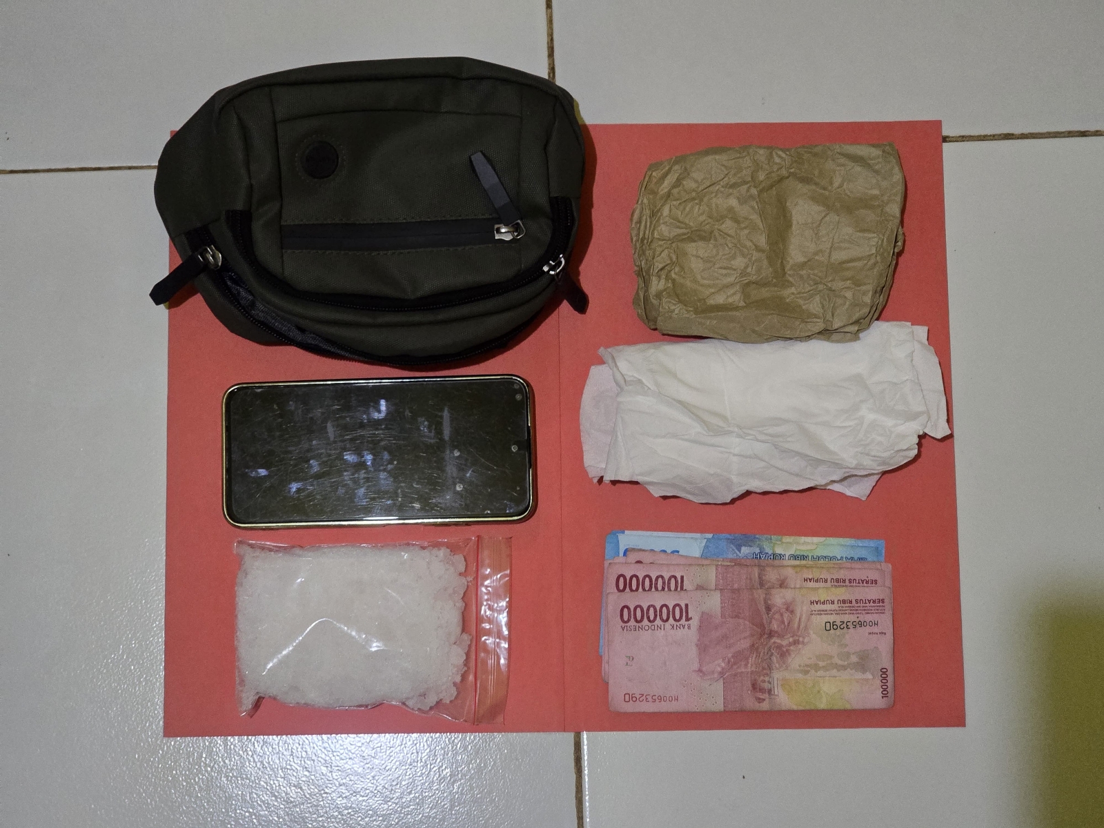 Barang bukti narkoba.HUMAS