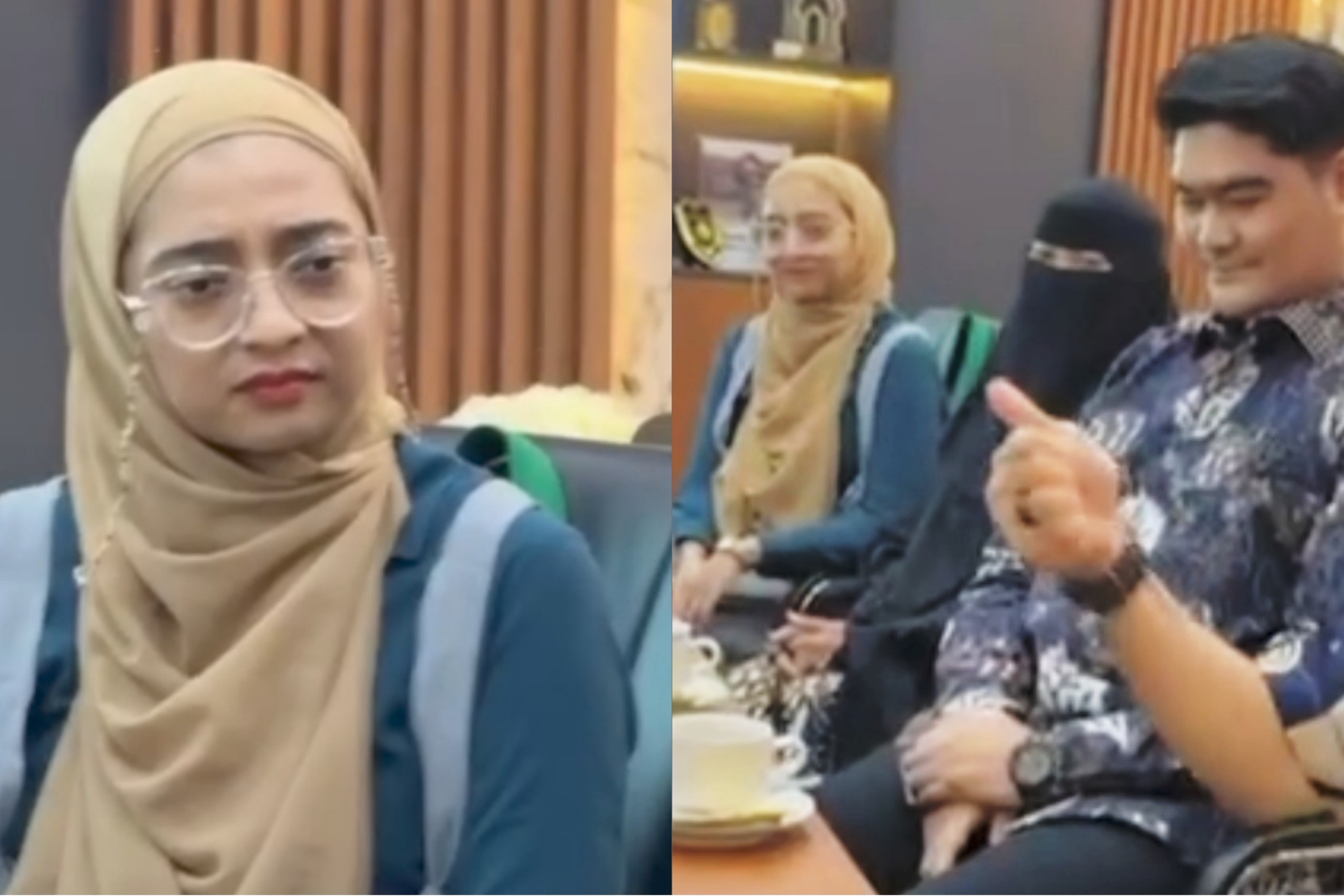 Chiki Fawzi saat berada di Kemenhaj.