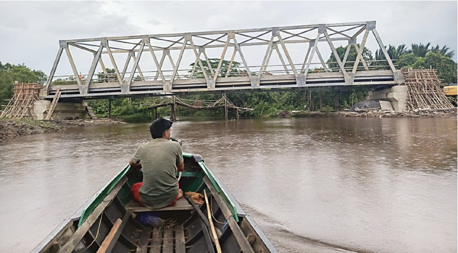 Pembangunan Jembatan STI di Kecamatan Bataguh telah selesai dikerjakan. ART KALTENG POS