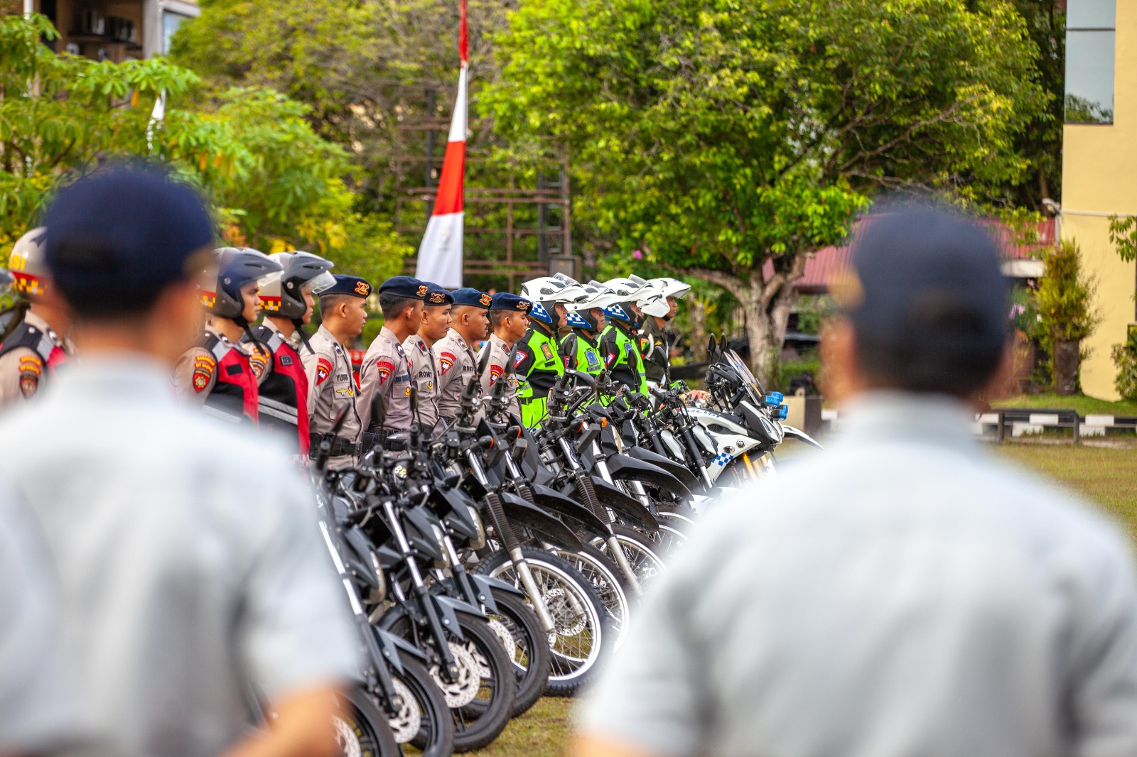 Apel pasukan Operasi Keselamatan Telabang 2026.ARIEF PRATHAMA/KALTENG POS