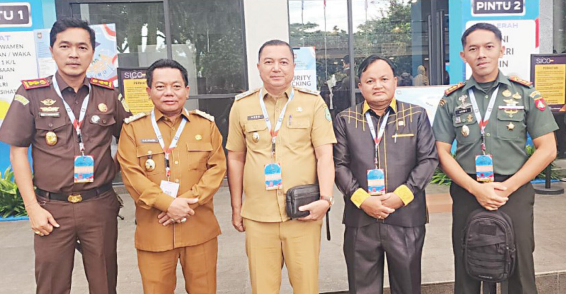 Bupati Kapuas HM Wiyatno didampingi Wakil Bupati Kapuas Dodo saat menghadiri Rakornas Pemerintah Pusat dan Daerah Tahun 2026 di SICC Kabupaten Bogor, Senin (2/2/2026). ART/KALTENG POS