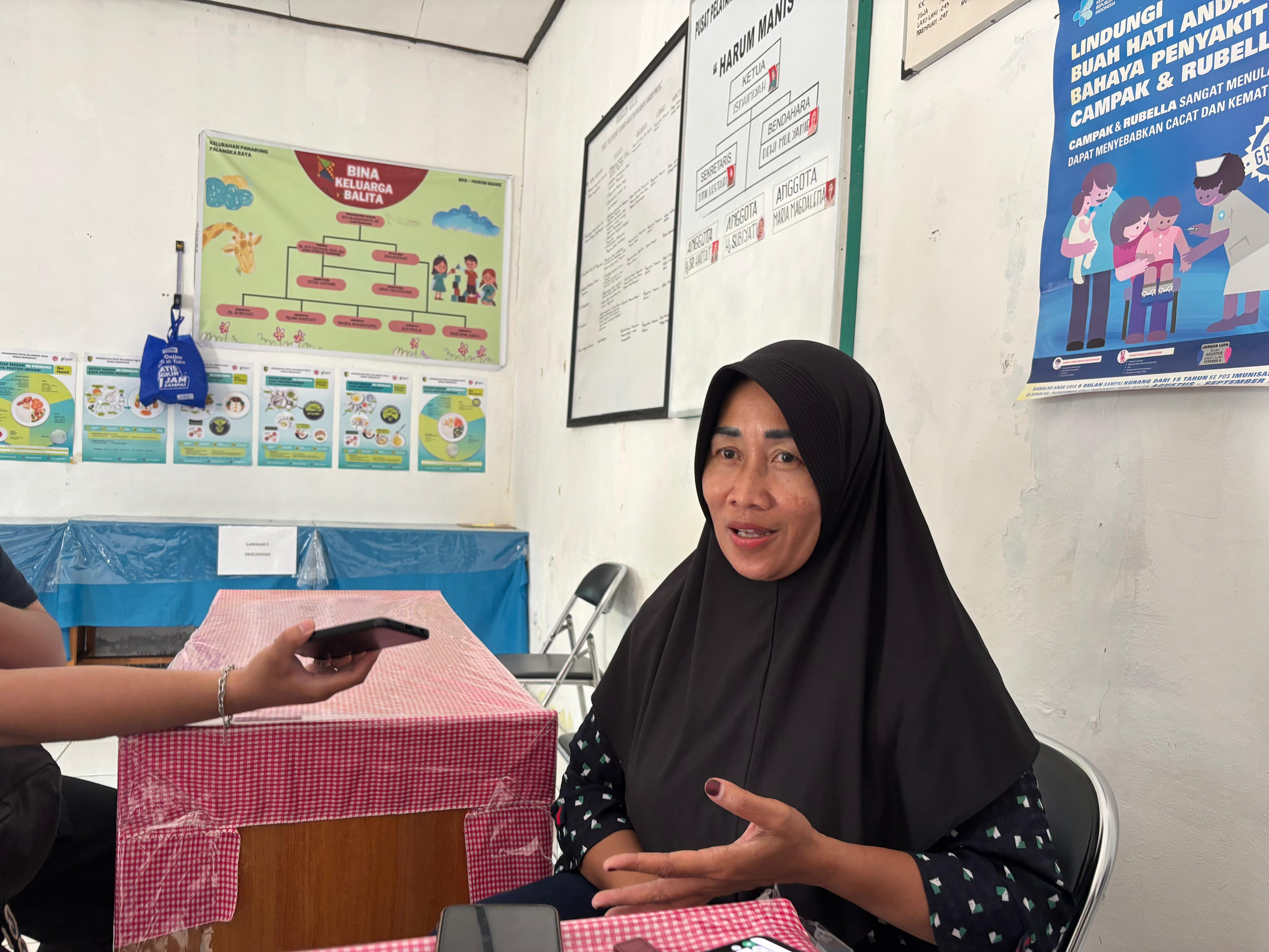 Ketua Posyandu Harum Manis, Isnainiyah.RIFQI/KALTENG POS