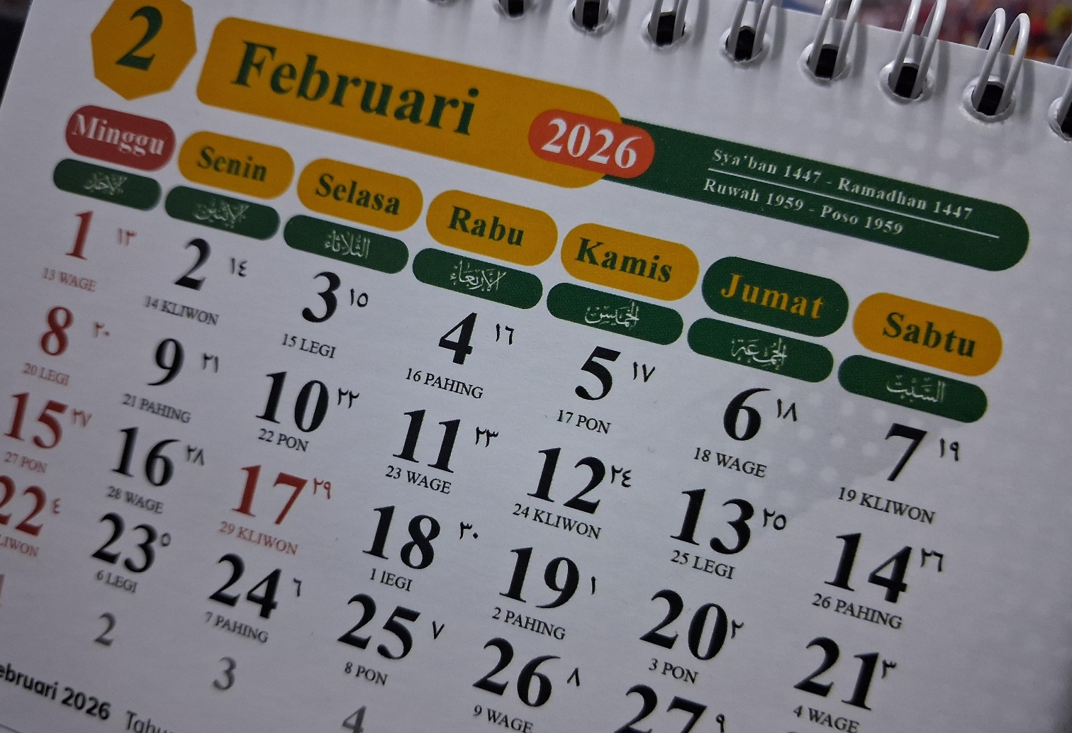 Jadwa libur sekolah dan cuti bersama tahun 2026.