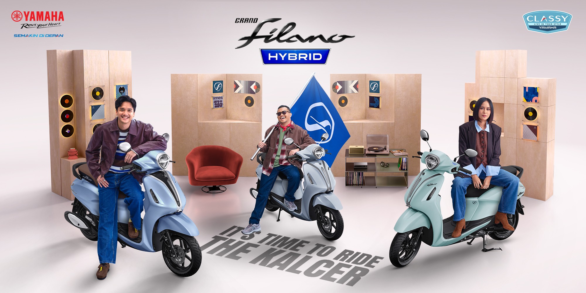 KALCER: Warna Terbaru Grand Filano Hybrid Siap Jadi Skutik Idaman Anak Muda Kalcer Abis.