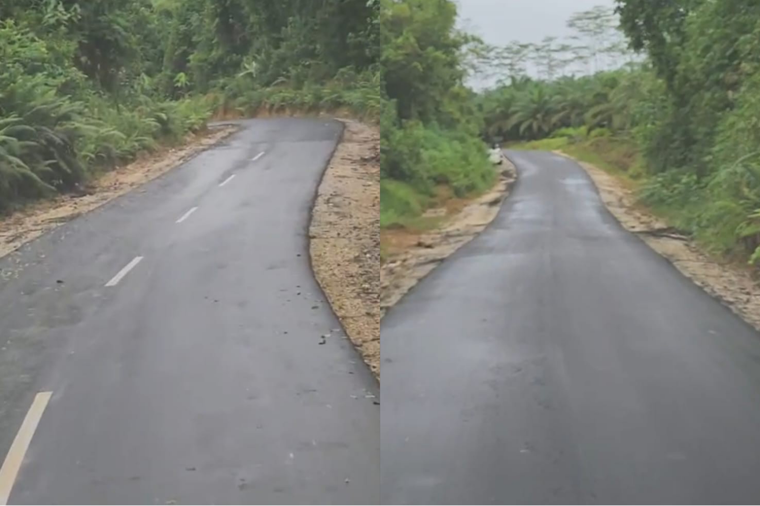 Jalan mulus di wilayah Hulu.
