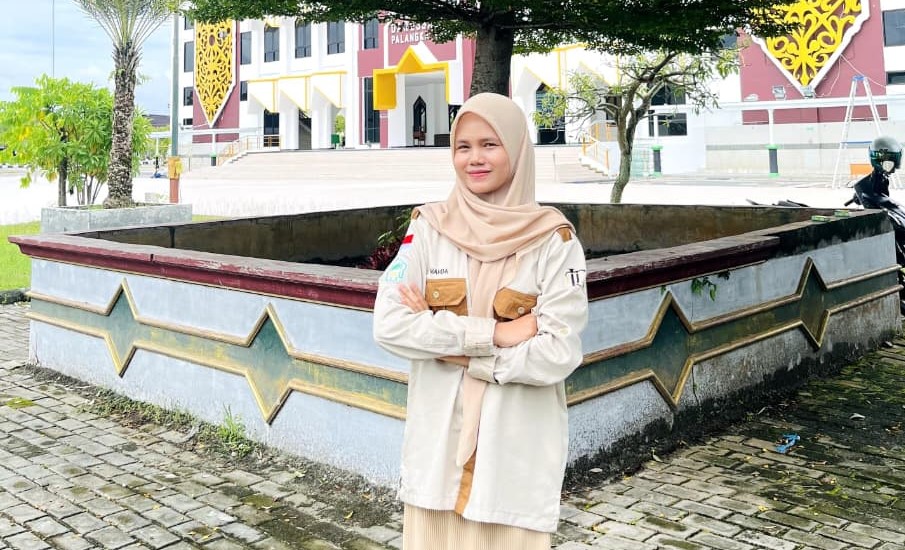 Mahda merupakan finalis duta peneliti Kalimantan. DOK PRIBADI