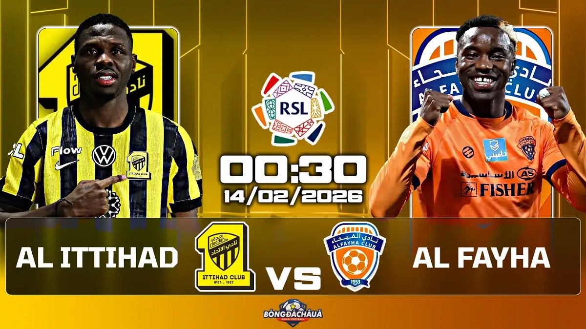 Al-Ittihad Bersiap menjamu Al-Fayha di Alinma Bank Stadium dalam laga lanjutan Saudi Pro League 2025/2026, Sabtu (14/02/2026) dini hari WIB. (Sumber: bongdachaua.com)