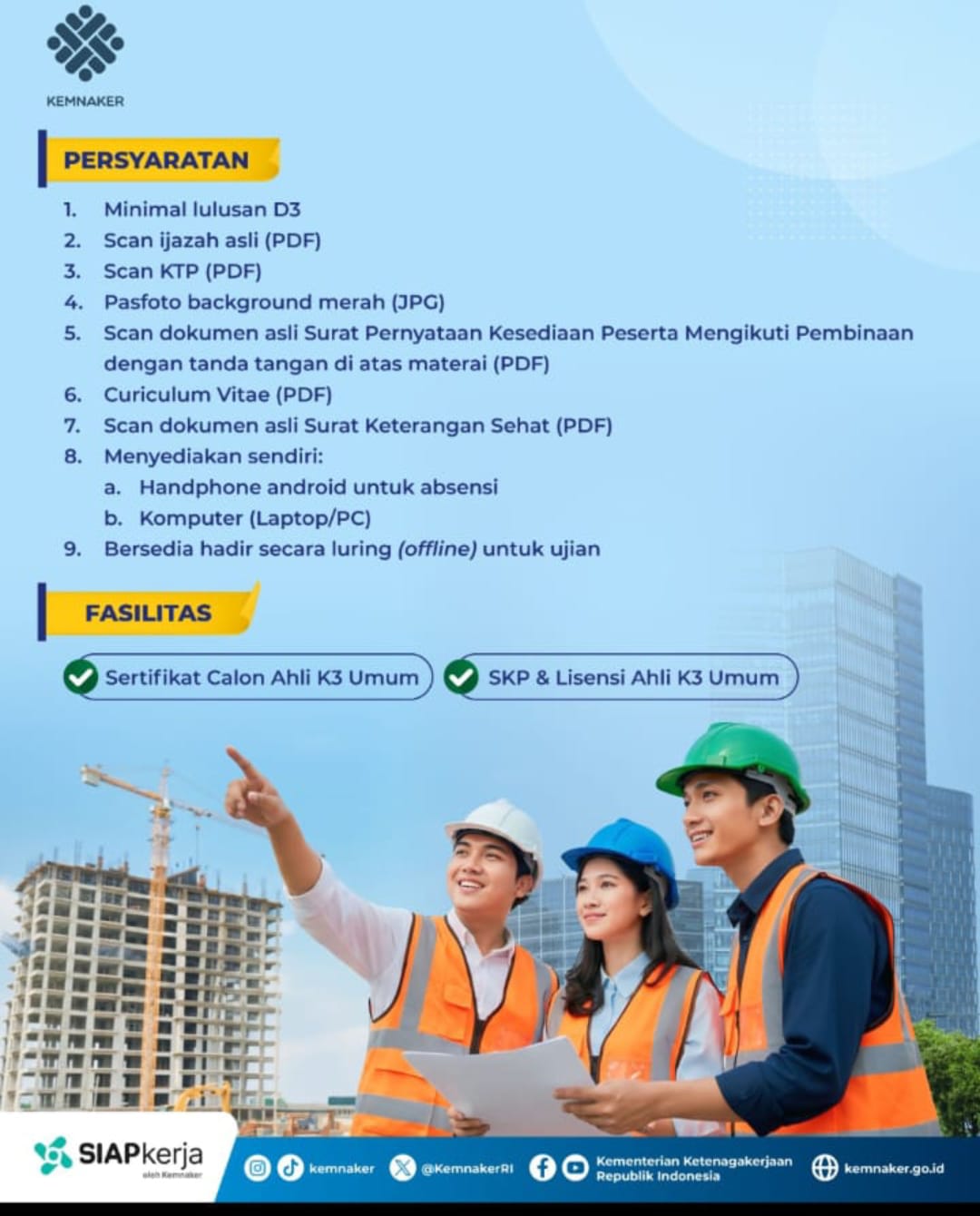 Brosur pelatihan K3