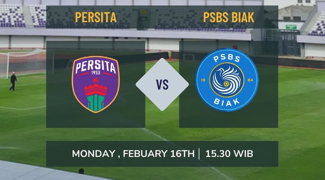 Persita Tangerang bersiap menjamu PSBS Biak di Indomilk Arena dalam laga lanjutan BRI Super League 2025/2026, Senin (16/02/2026). (Sumber: Instagram @persitafans534)