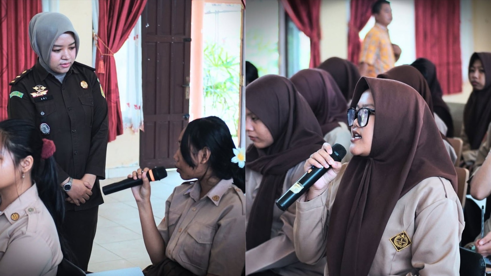 Kejati Kalteng menggulirkan program JMS di SMK Negeri 4 Palangka Raya.HUMAS