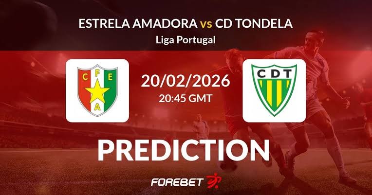 Estrela Amadora bersiap menjamu CD Tondela di Est&aacute;dio Jos&eacute; Gomes dalam laga lanjutan Primeira Liga, Sabtu (21/02/2026) dini hari WIB. (Sumber: forebet.com)