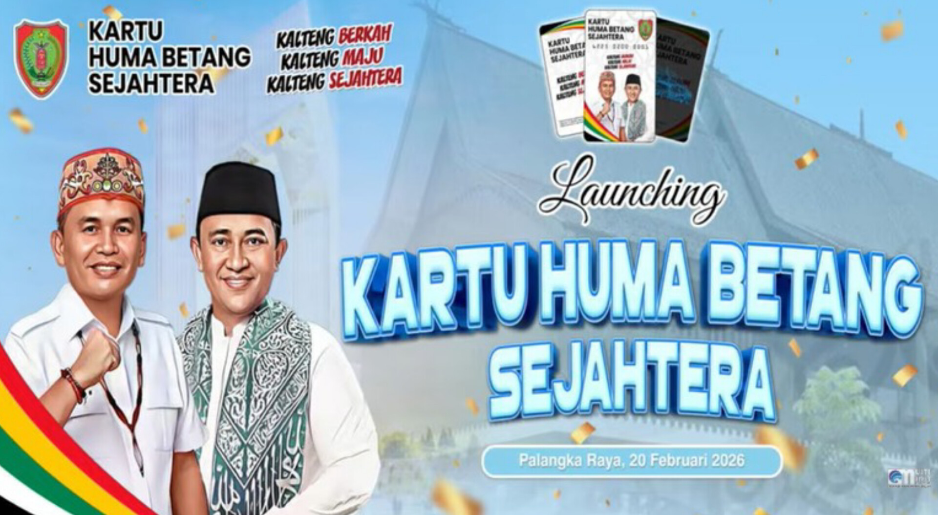 Launching Kartu Huma Betang Sejahtera Jumat (20/2/2026).