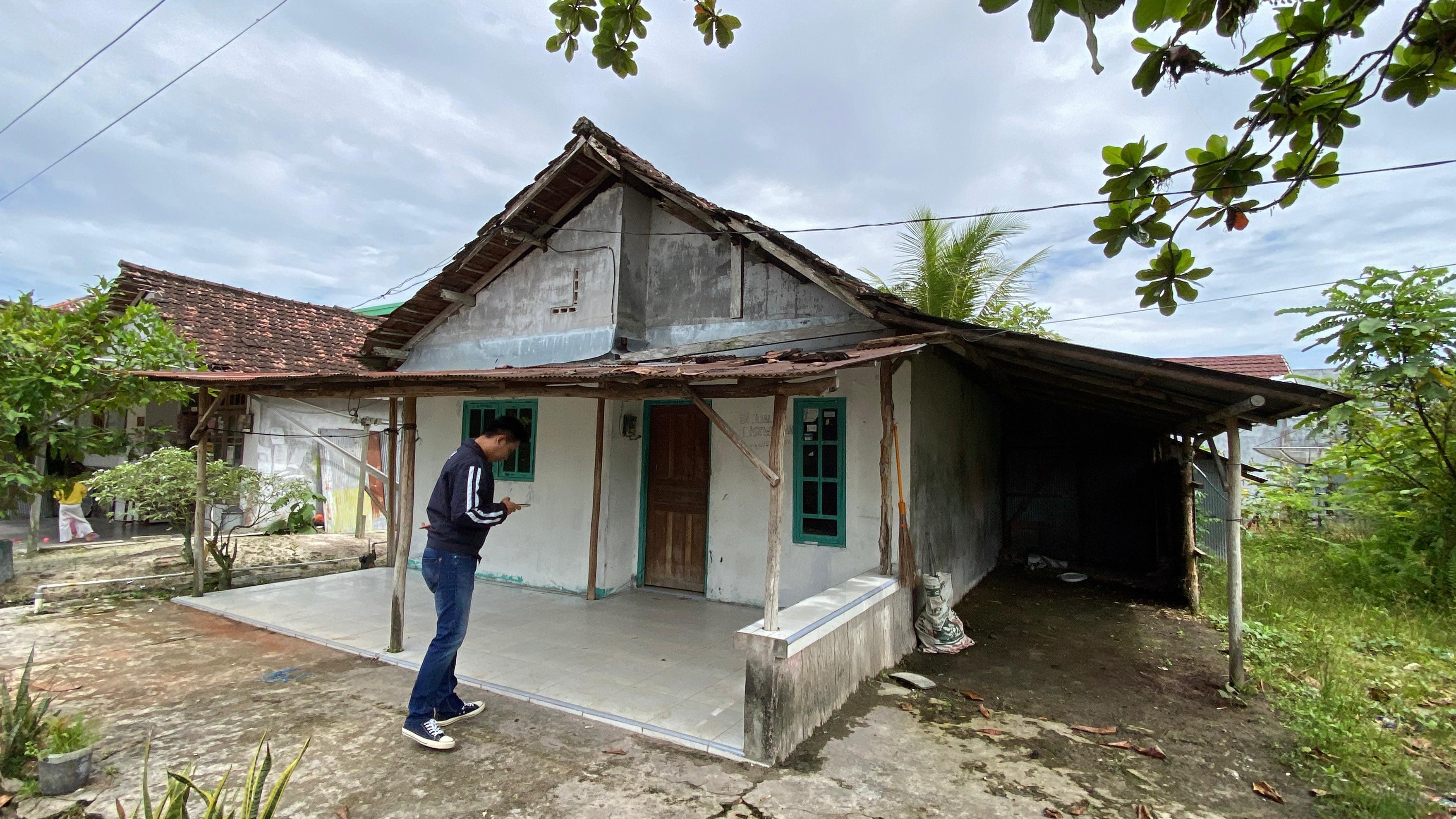 Kondisi rumah IRT yang disatroni orang.MIFTAH/KALTENGPOS.JAWAPOS.COM