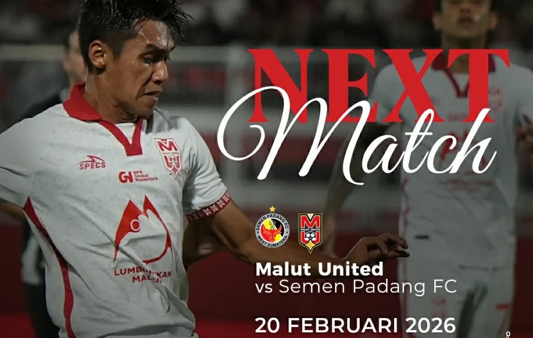 Semen Padang bersiap menjamu Malut United di Stadion H. Agus Salim dalam laga lanjutan BRI Super League 2025/2026, Jumat (20/02/2026). (Sumber: @malutunitedfc)
