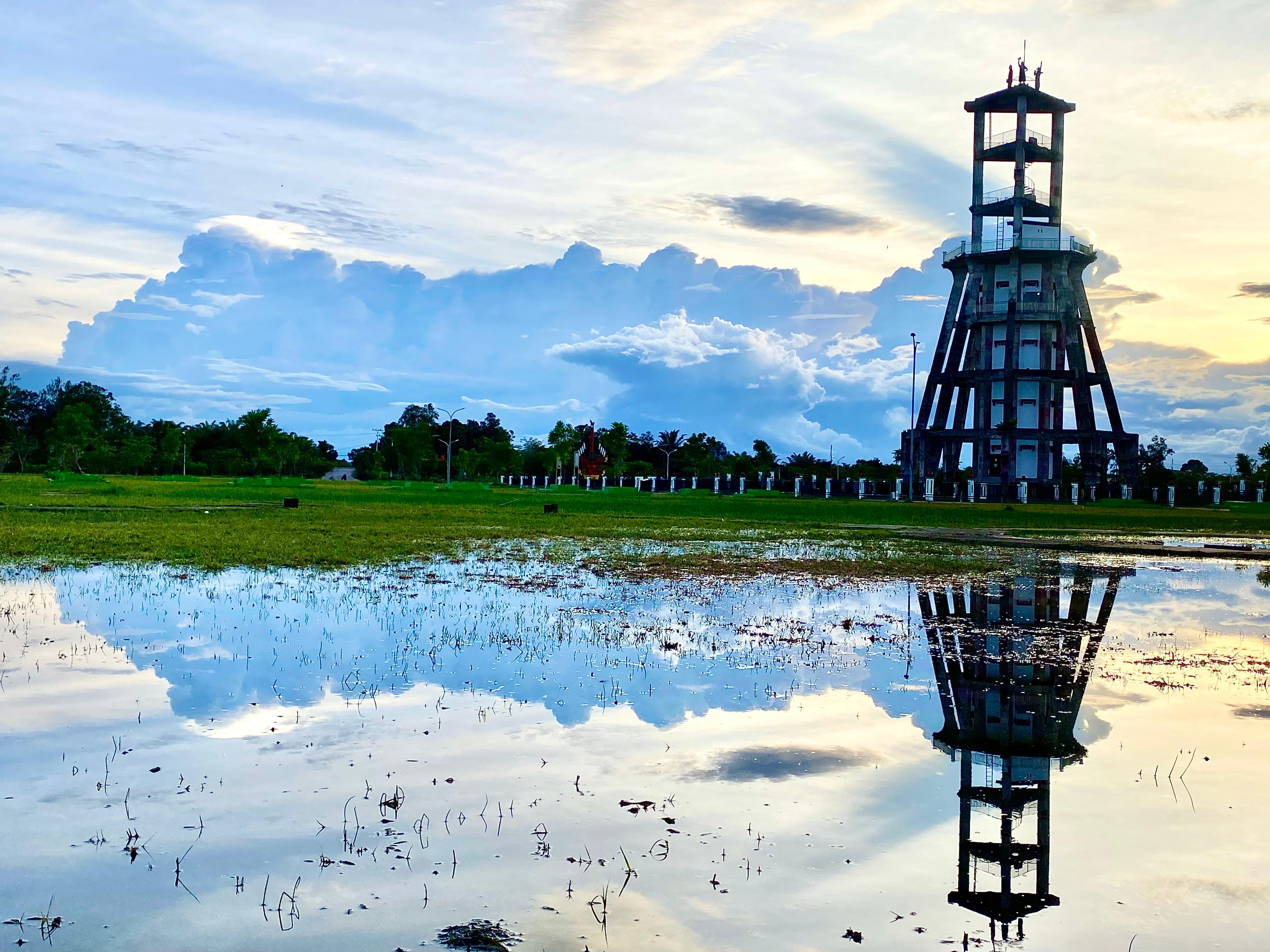 Suasana alun-alun kota Nanga Bulik sore hari.RUSLAN/KALTENG POS