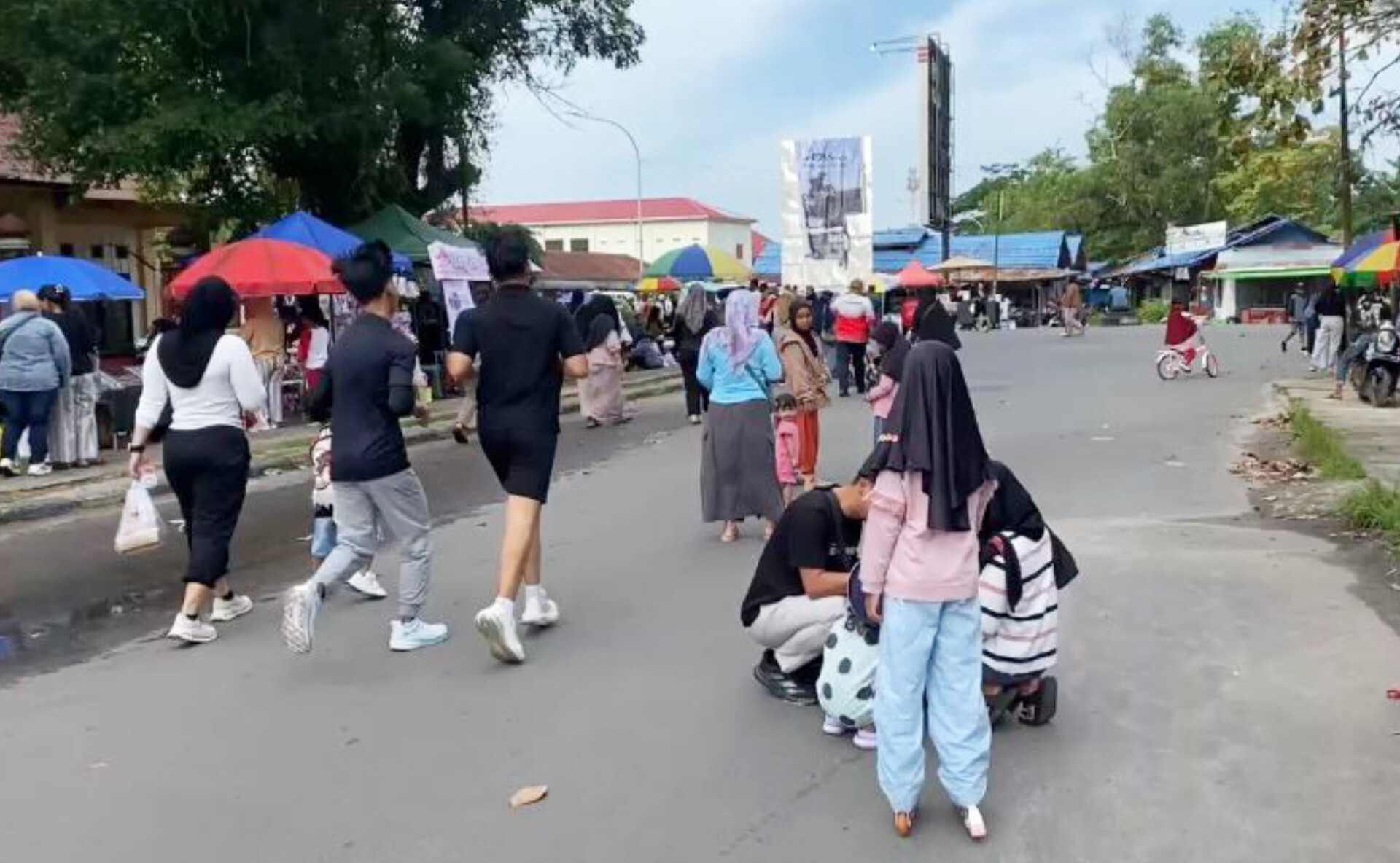 Suasana CFD di Taman Kota Sampit.MIFTAH/KALTENGPOS.JAWAPOS.COM