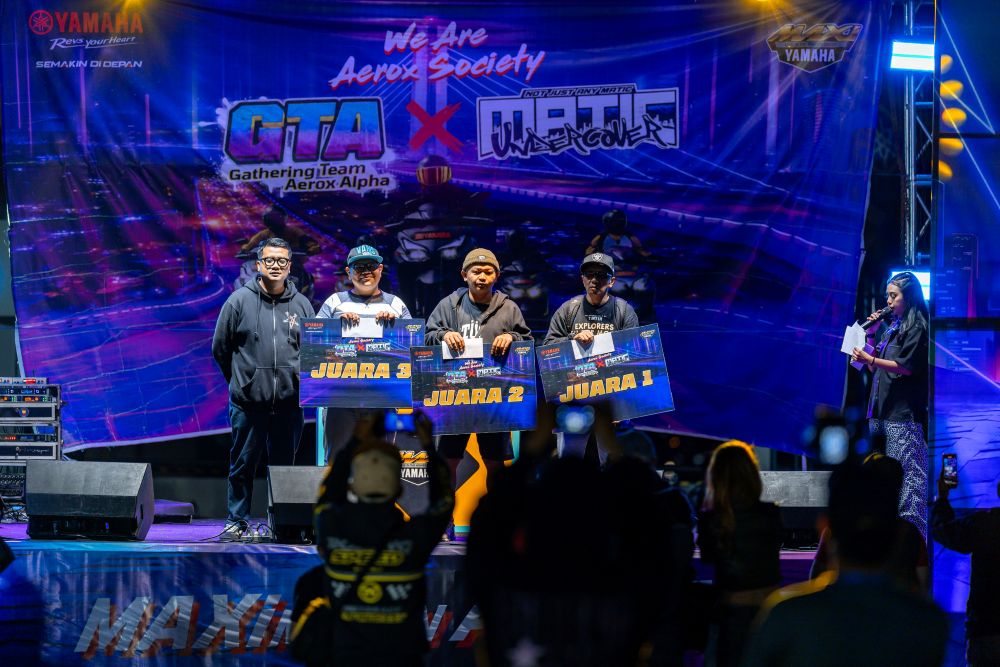 SERU: Ratusan Bikers dan Modifikasi AEROX Kepung Jalanan Kota Bandung dan Surabaya pada Gathering Team AEROX (GTA) 2026.