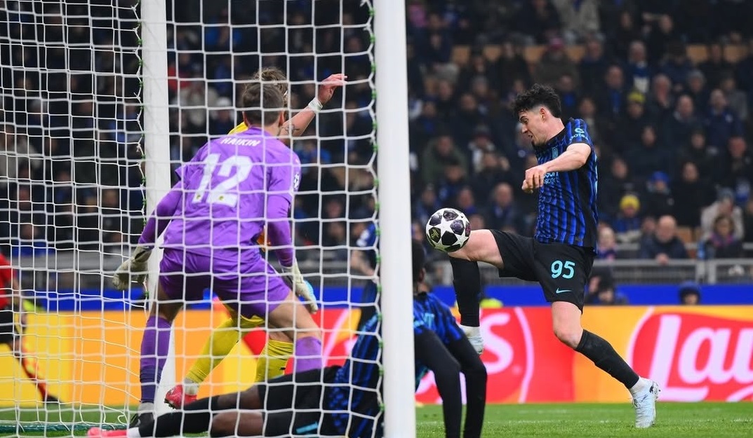 Gol balasan Inter Milan ke gawang Bodo/Glimt dicetak . Inter Milan harus tersingkir lebih awal dari UCL 2025/2026 setelah kalah agregat 5-2. (Sumber: Instagram @inter)