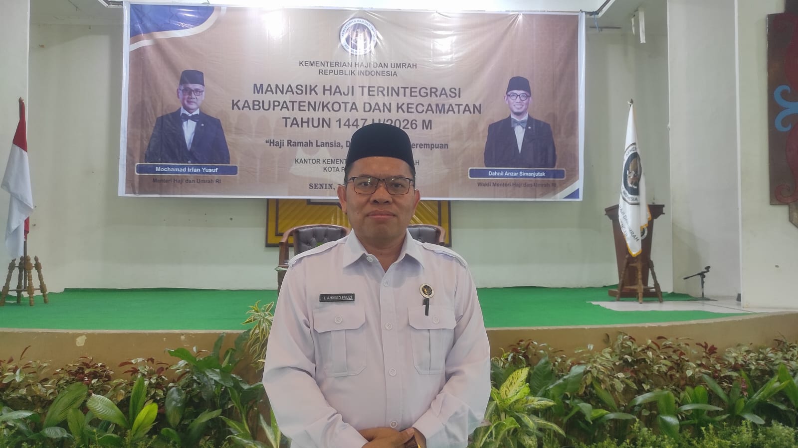 Kepala Kemenhaj Palangka Raya, H Ahmad Fauzi.