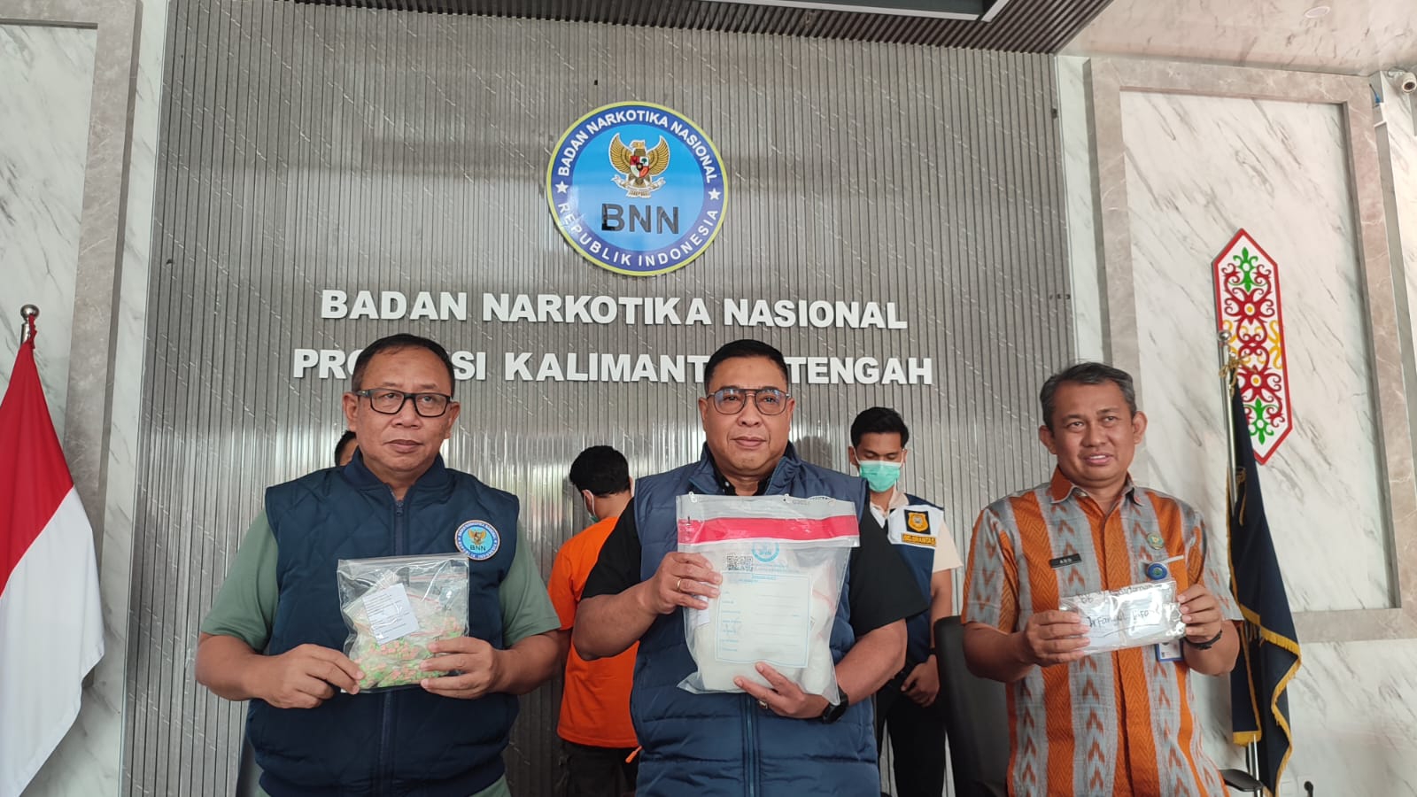 BNN Kalteng rilis tangkapan sabu di Kotim. HUMAS
