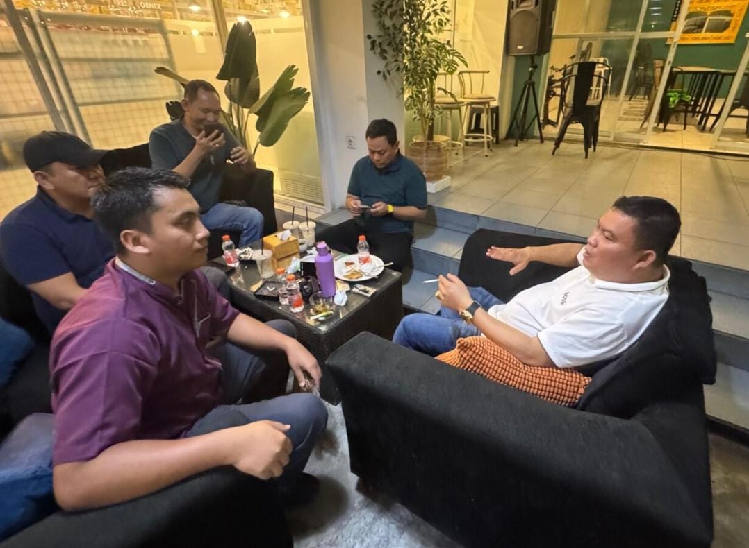 Bias Layar saat bertatap muka dengan awak media.TIM KALTENG POS