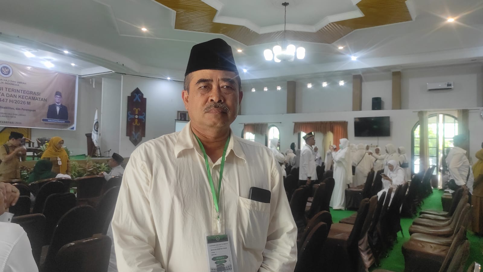 Calon jemaah haji asal Palangka Raya, Sabirin Muhtar. (ANISA/KALTENG POS)