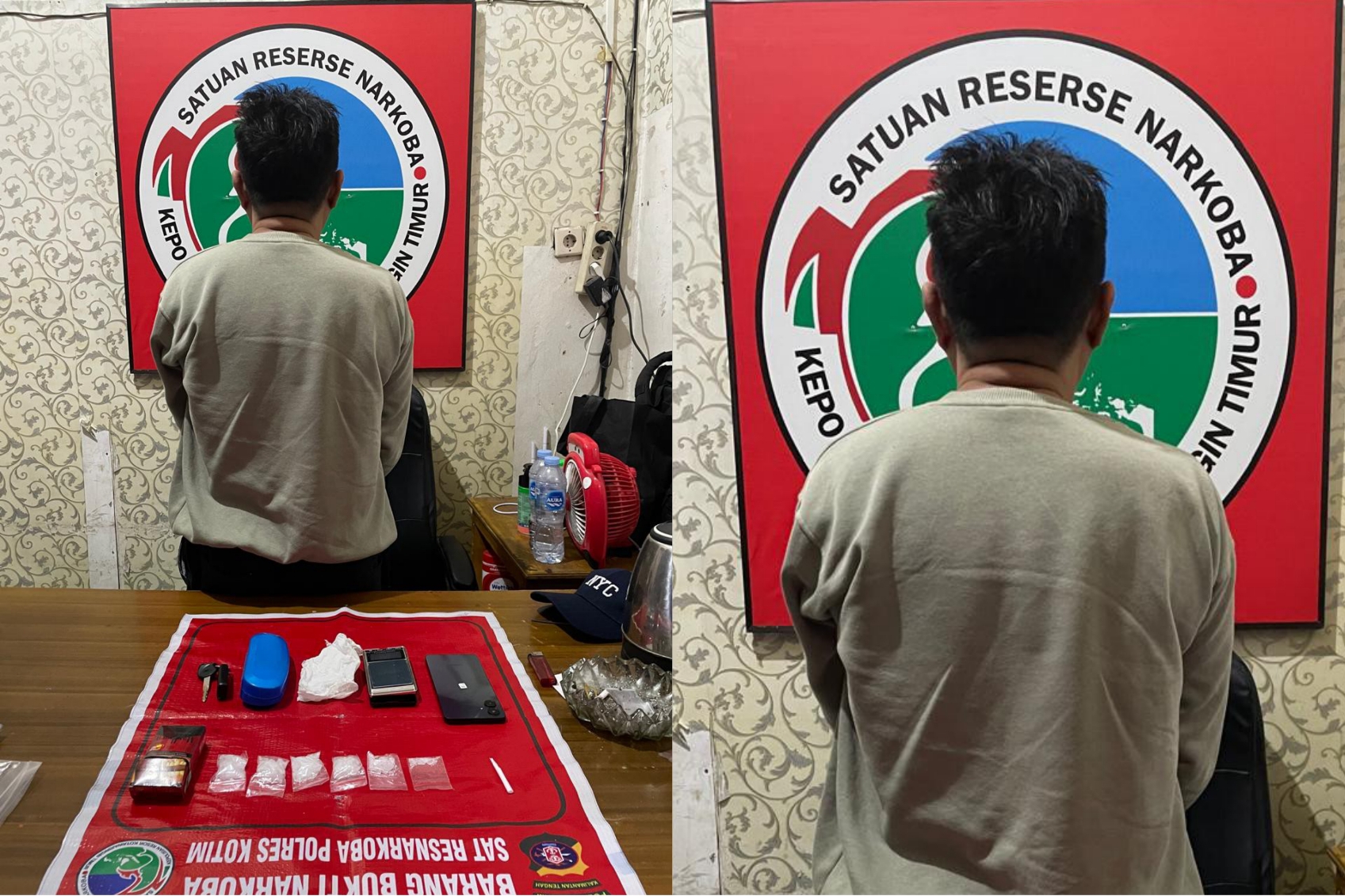 Pelaku dan barang bukti. HUMAS