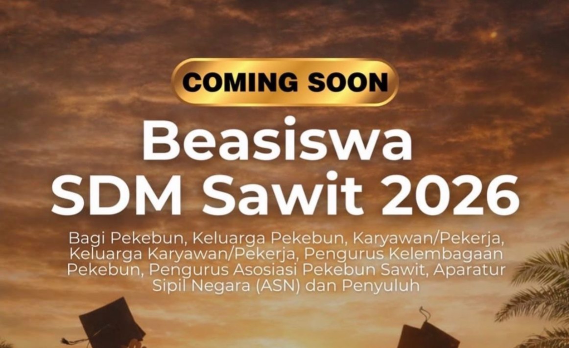 Brosur pengumuman beasiswa sawit. INSTAGRAM
