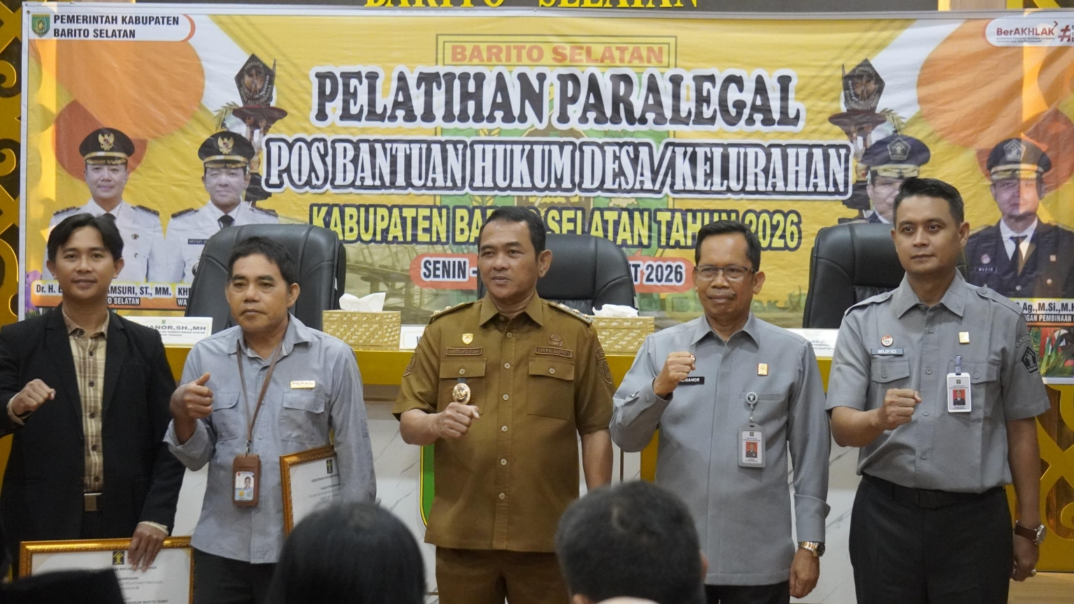 Pelatihan Paralegal di Barito Selatan.HUMAS