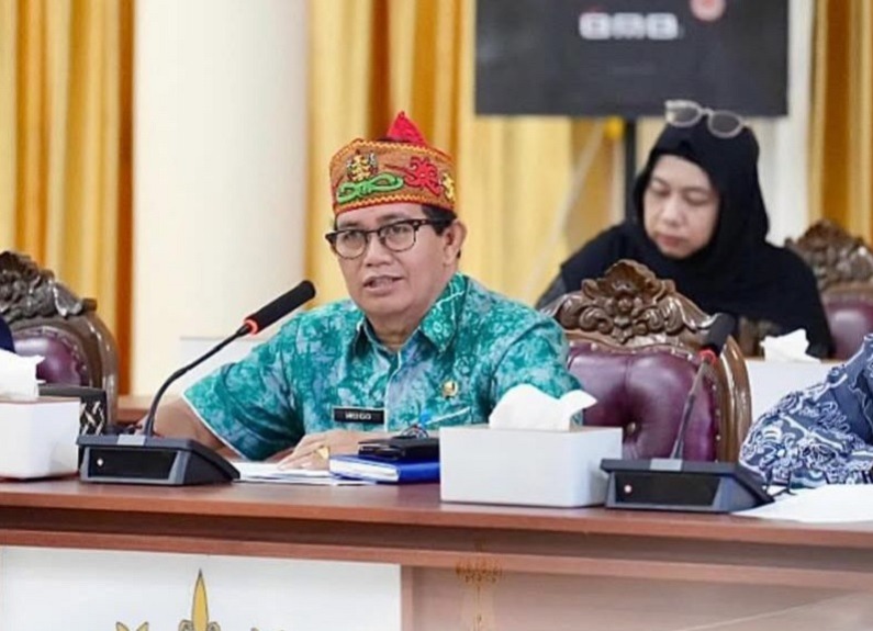 Meigo Basel, saat mengikuti kegiatan Sosialisasi Kamus Usulan Pokir DPRD untuk Perencanaan Tahun 2027, di Ruang Sidang DPRD Lamandau, belum lama ini. HUMAS for KALTENG POS