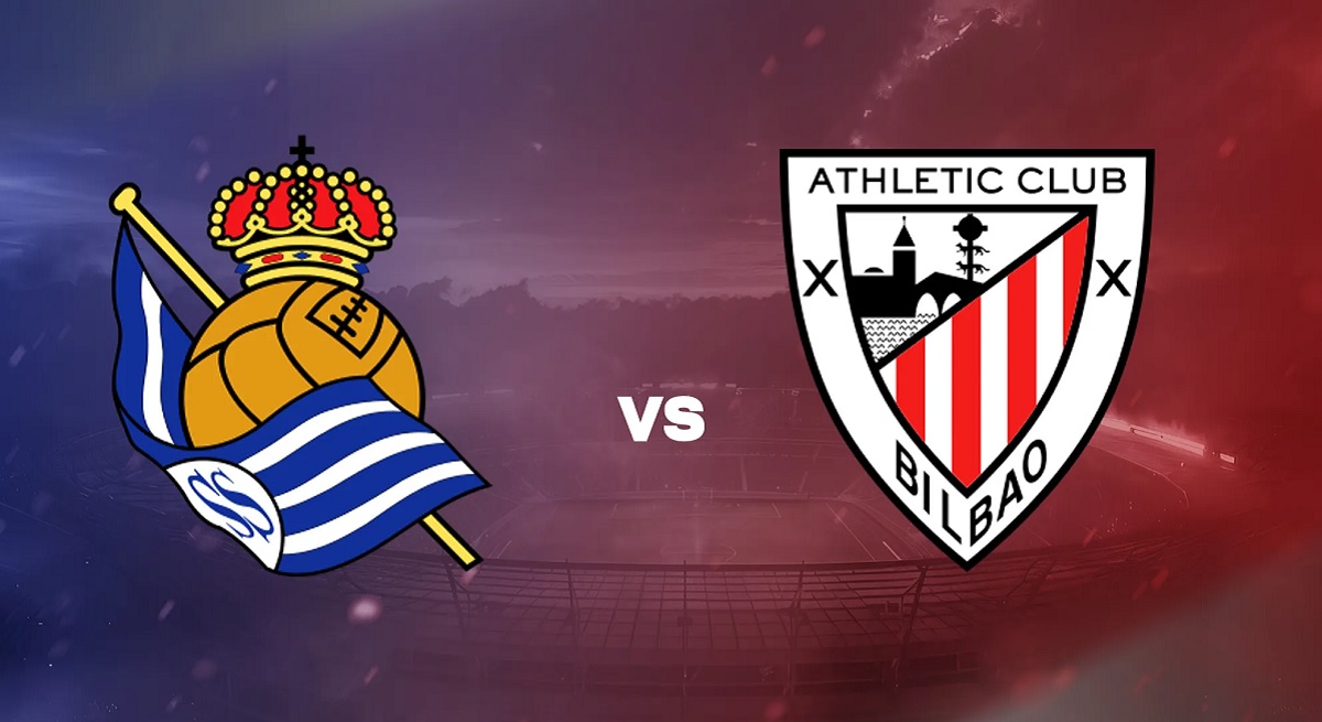 Real Sociedad bersiap menjamu Athletic Bilbao di Stadion Reale Arena dalam laga leg kedua semifinal Copa del Rey 2025-2026, Kamis (5/3/2026) dini hari WIB. (Sumber: khelnow.com)