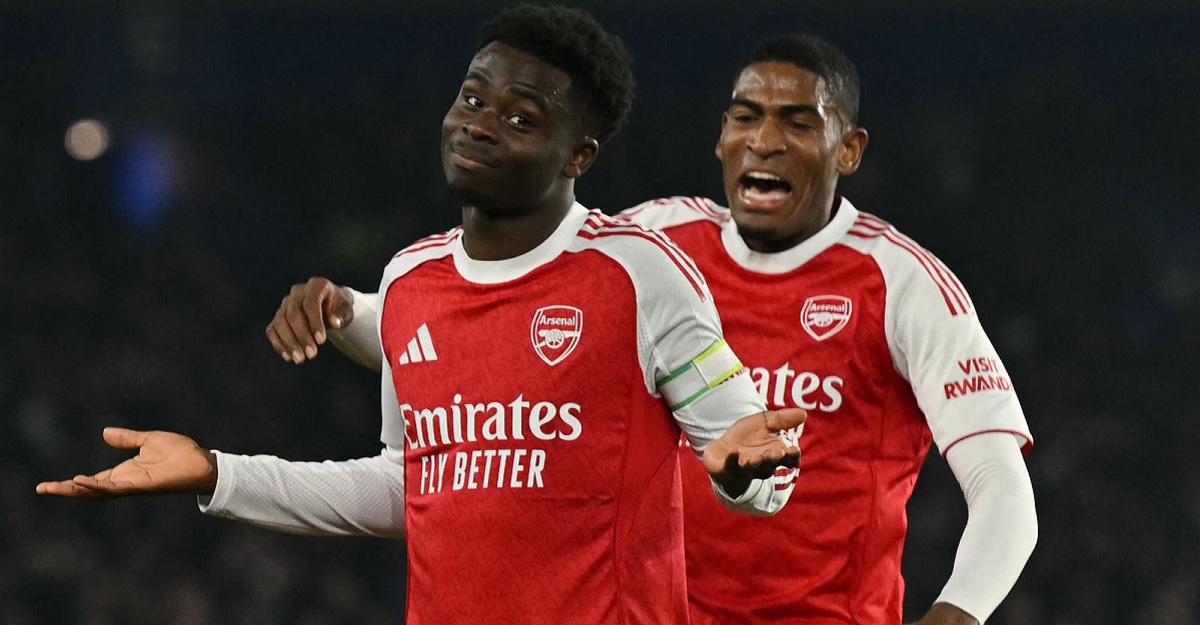 Gol Tunggal Bukayo Saka pada menit ke-9 membawa kemenangan untuk Arsenal saat bertandang ke markas Brighton &amp; Hove Albion, Kamis (5/3/2026) dini hari WIB. (Sumber: skysports.com)