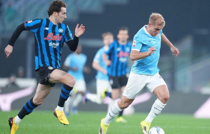 Leg pertama semifinal Coppa Italia 2025/2026 antara Lazio vs Atalanta di Stadio Olimpico berakhir dengan skor imbang 2-2, Kamis (5/3/2026) dini hari WIB. (Sumber: koha.net)