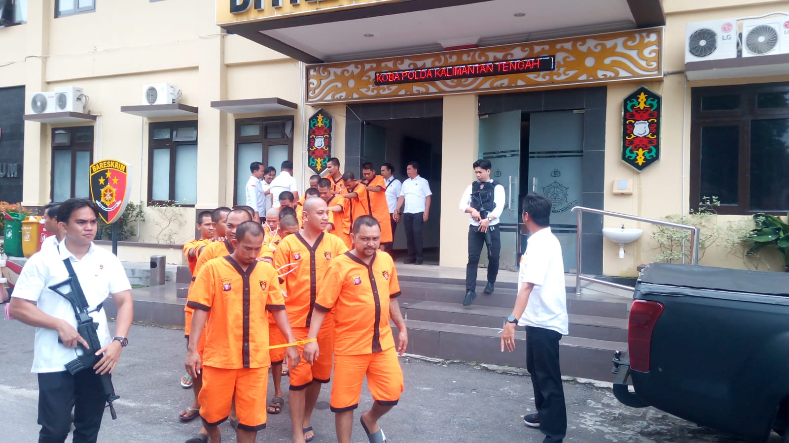 Para tersangka peredaran narkoba.HUMAS