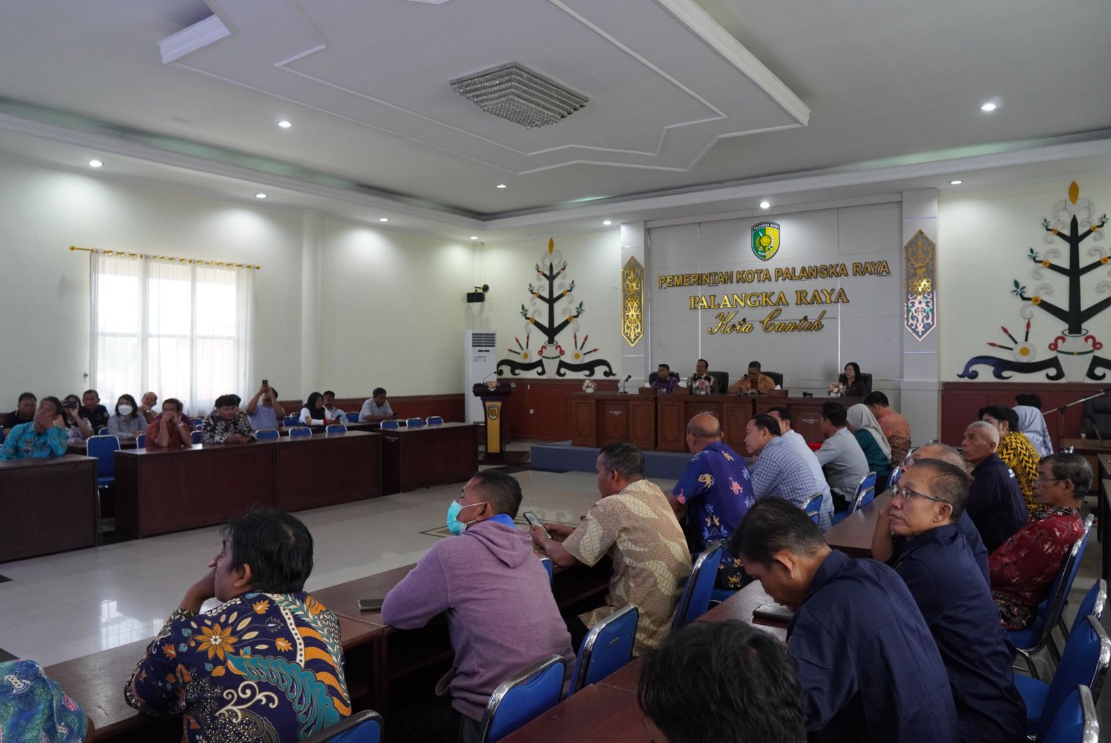 Pelatihan Paralegal Posbankum berlangsung di Aula Kantor Wali Kota Palangka Raya. HUMAS