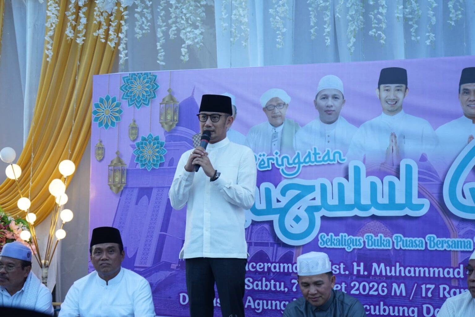 Wali Kota Palangka Raya, Fairid Naparin rutin melaksanakan safari Ramadan. ProkomPKY