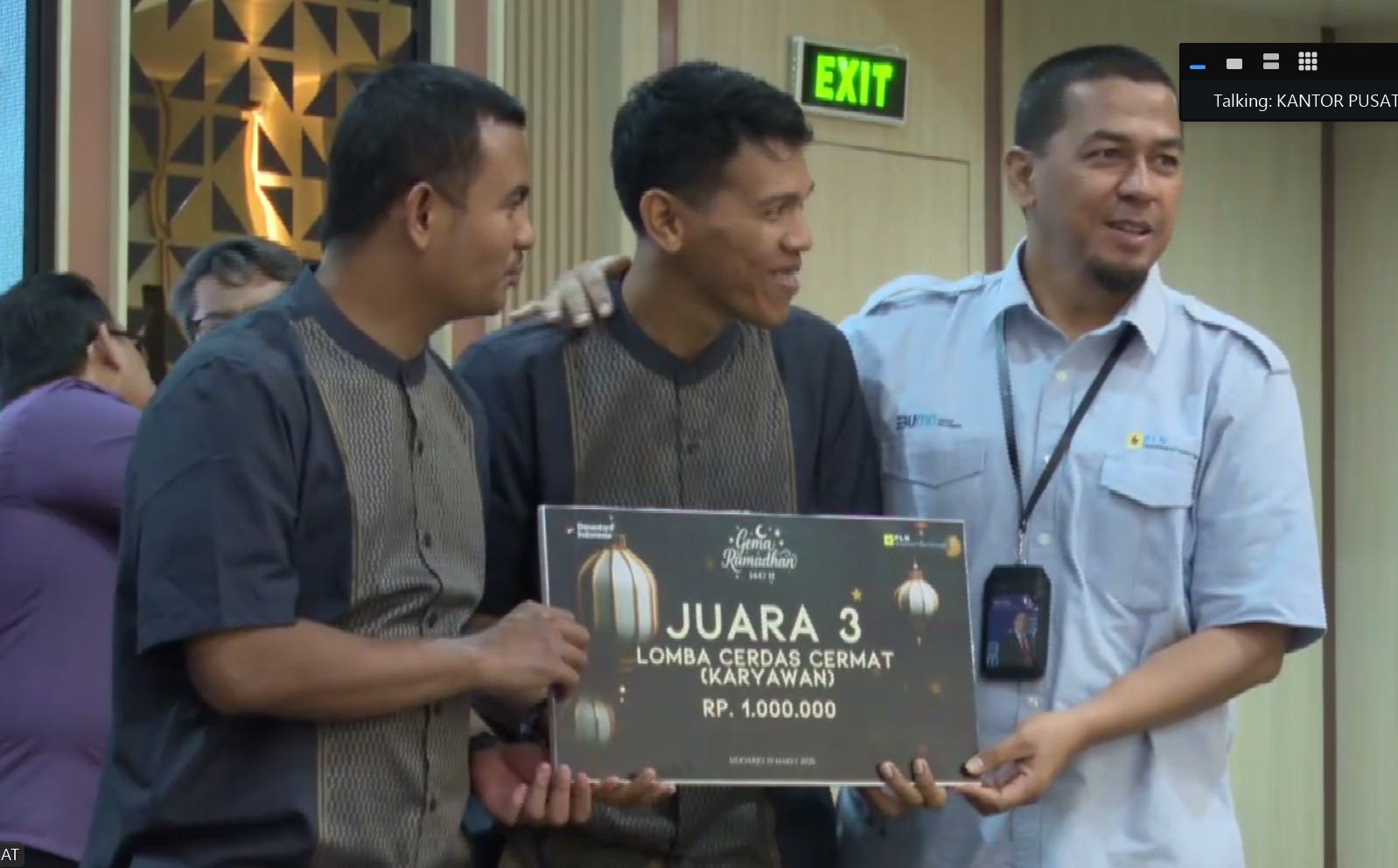 Tim dari UP Pulang Pisau dapat juara. HUMAS