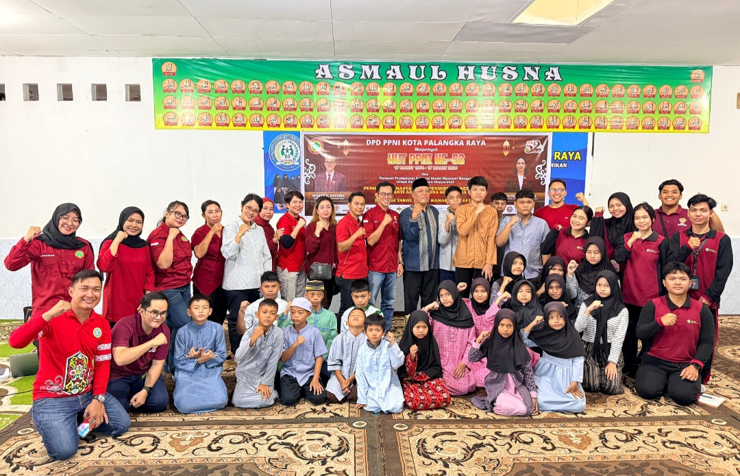  PPNI Kota Palangka Raya berkunjung ke Panti Asuhan Bina Sejahtera di Jalan Cik Ditiro untuk memberikan bantuan berupa sembako, makanan untuk berbuka dan pendidikan kesehatan kepada anak-anak