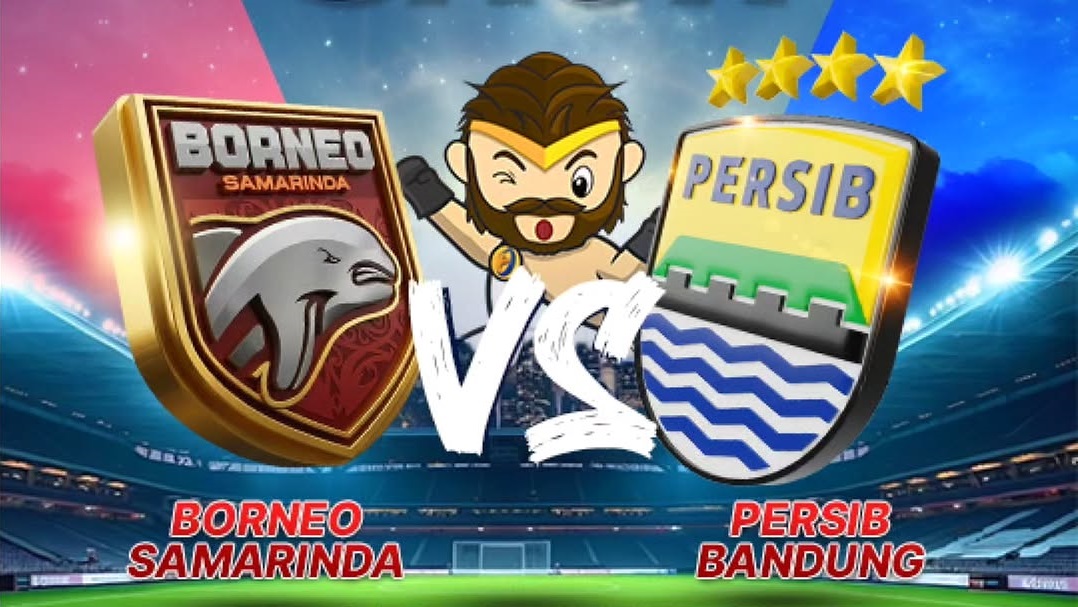 Borneo FC bersiap menjamu Persib Bandung di Stadion Segiri, Samarinda dalam lanjutan BRI Super League, Minggu (15/3/2026) malam WIB. (Sumber: @gosball dan dewamotor.id)