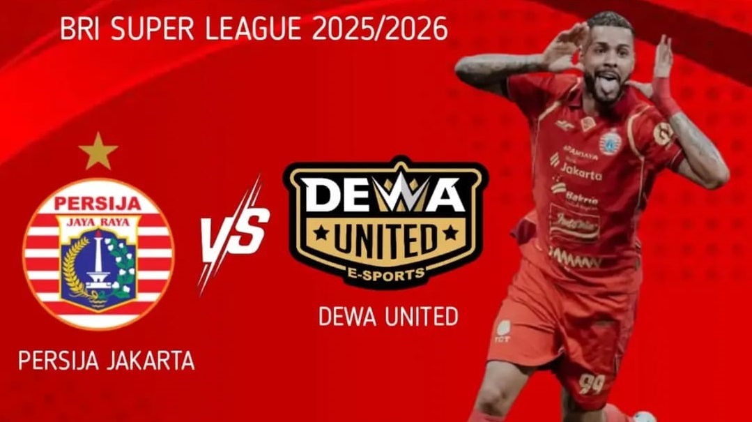 Persija Jakarta bersiap menjamu Dewa United di Jakarta International Stadium dalam laga lanjutan BRI Super League, Minggu (15/3/2026) malam WIB. (Sumber: @jakmania_damarguna)