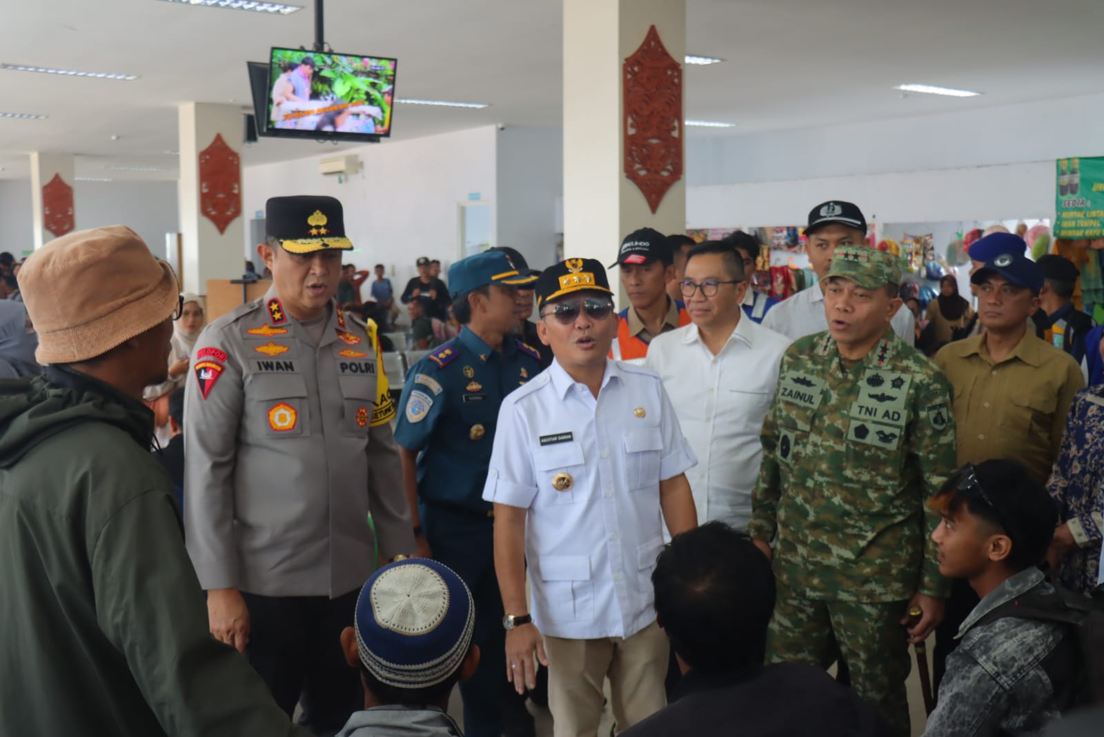 Pemantauan arus mudik di Pelabuhan Panglima Utar Kumai, Kobar. HUMAS