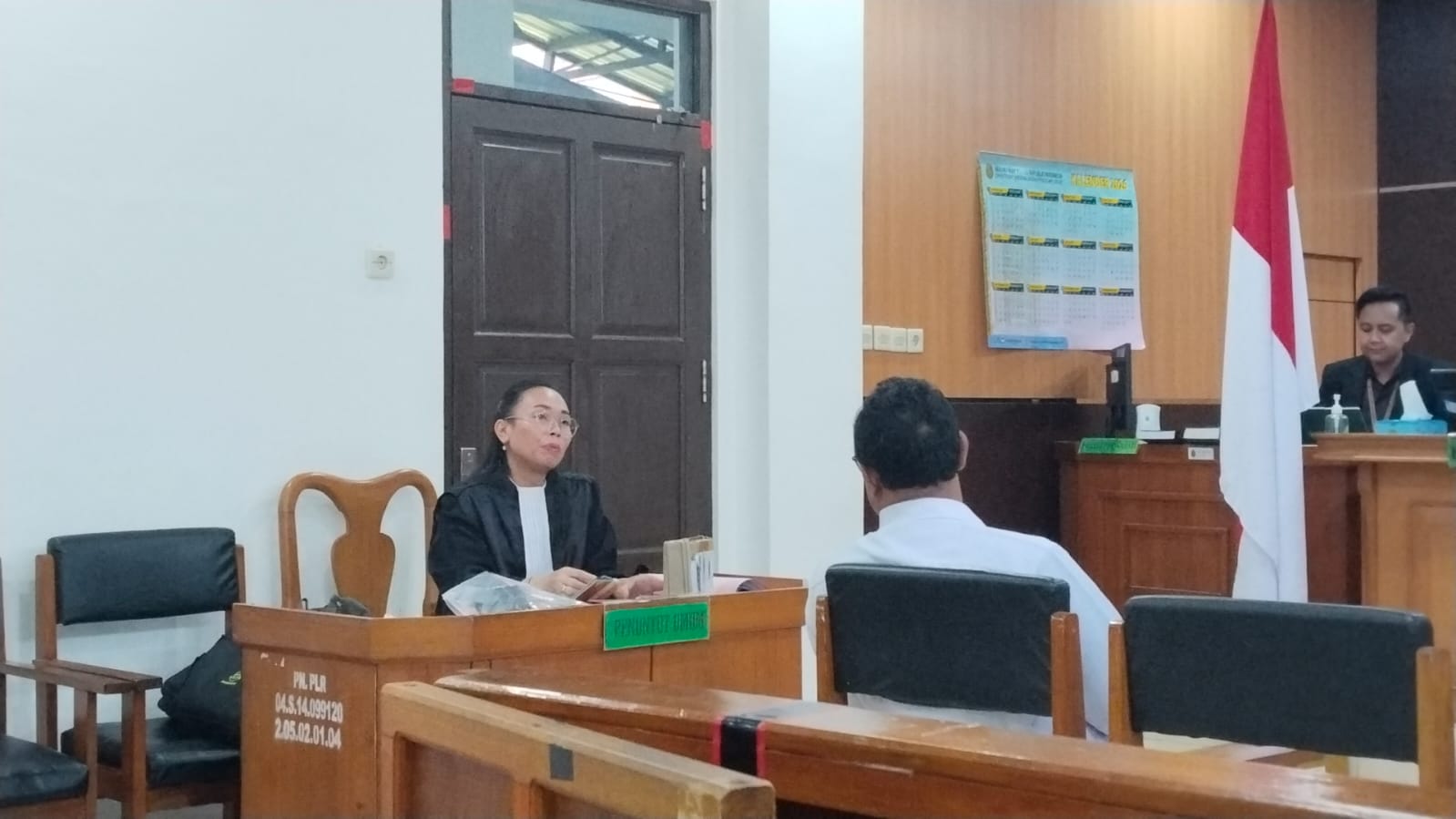 Agus Noor Riyadi, eks polisi menjalani sidang. AGUS JAYA/KALTENG POS
