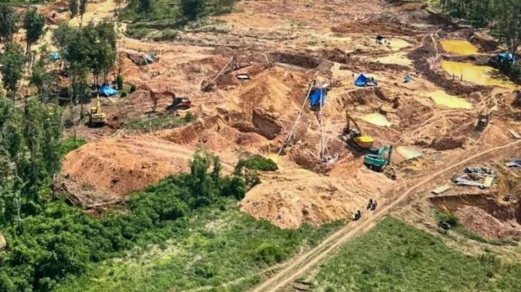 Aktivitas tambang di Lampung.DOK PRIBADI