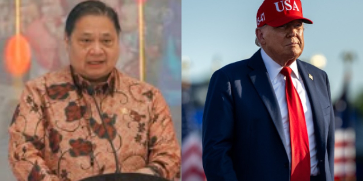 Menyoroti penerapan work from home (WFH) yang akan diterapkan RI usai Lebaran 2026 hingga sejarah krisis energi global. (Instagram.com / @airlanggahartarto_official - @realdonaldtrump)