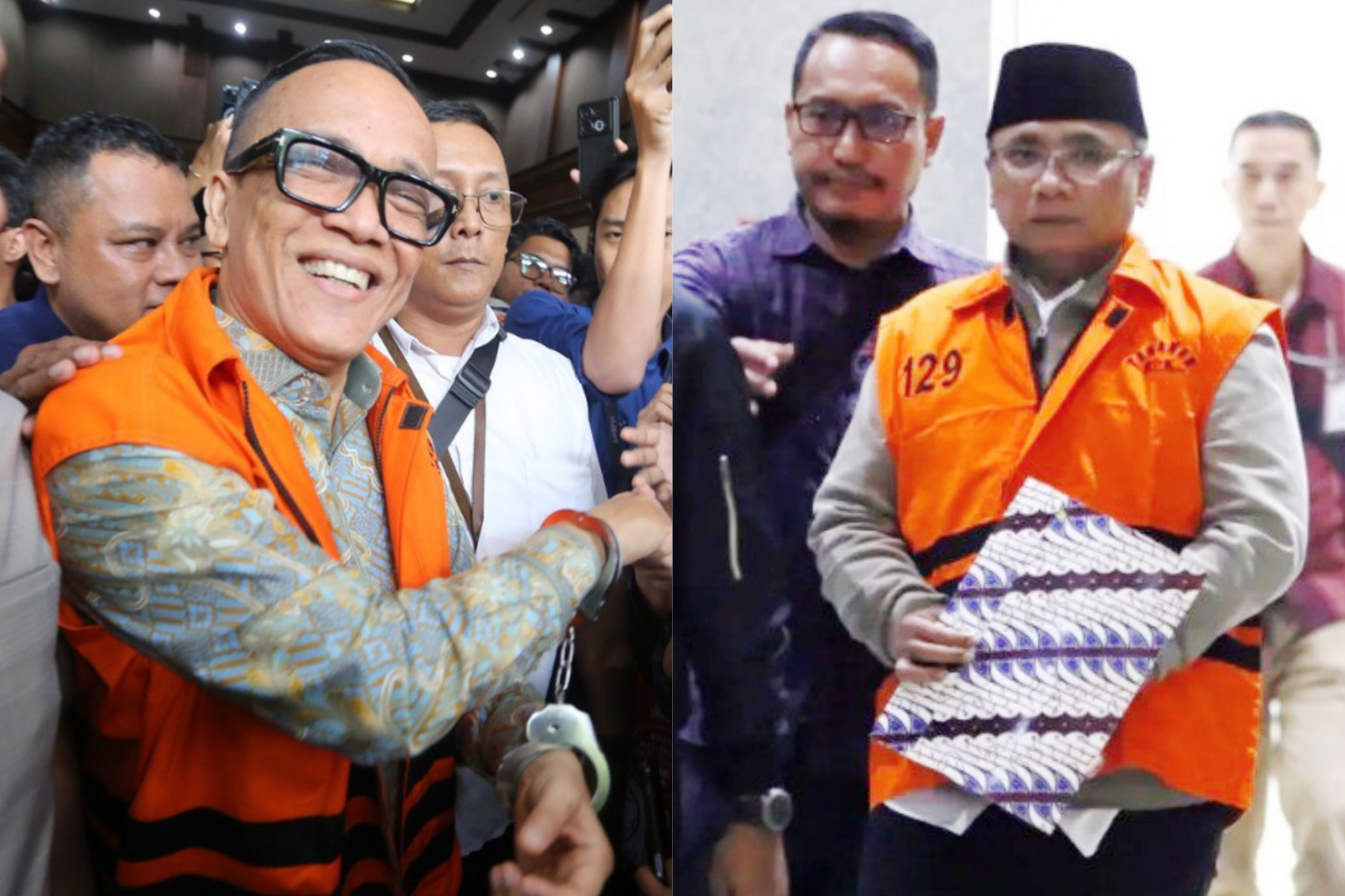 Tersangka kasus dugaan korupsi kuota haji dan penyelenggaraan ibadah haji Yaqut Cholil Qoumas. (Salman Toyibi/ Jawa Pos)