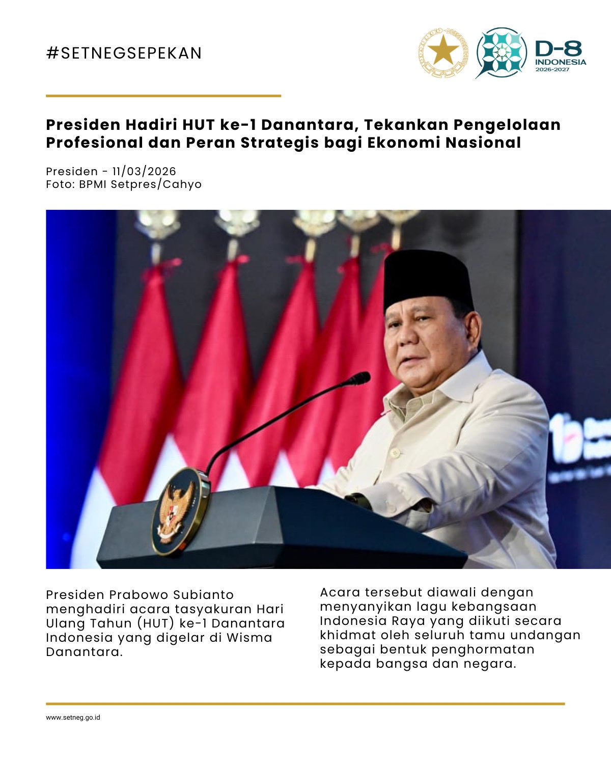 Presiden Republik Indonesia Prabowo Subianto